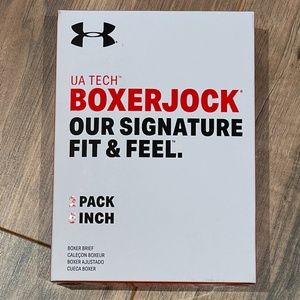 UA Tech BoxerJock Boxer Briefs 2 pack 6" Small NIB